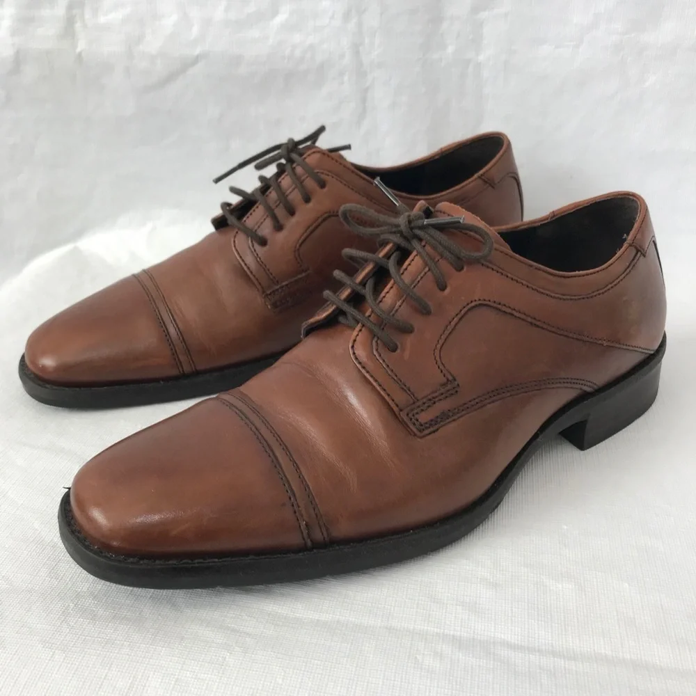 Johnston & Murphy Sheepskin Tabor Cap Toe Shoes